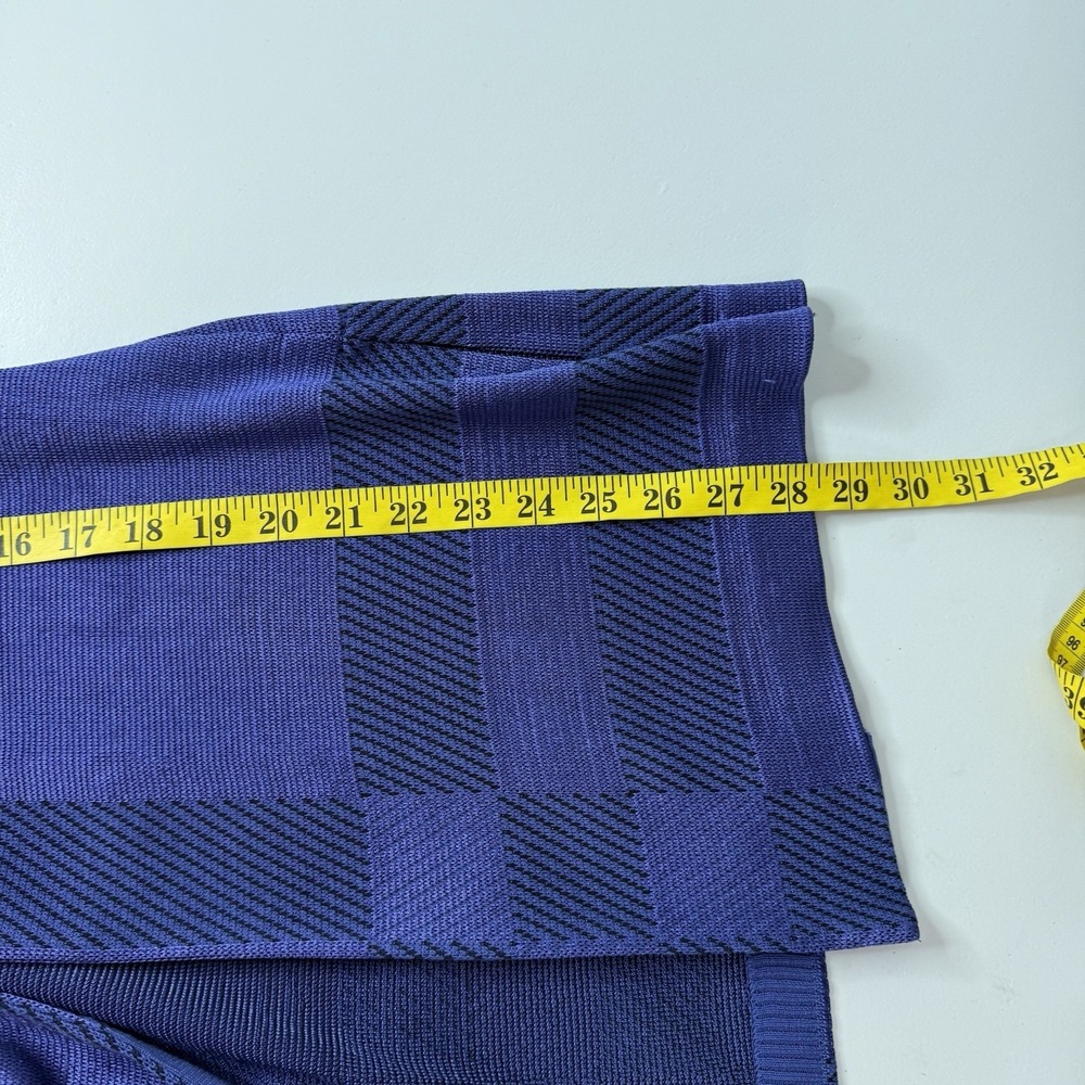 Ming Wang Cardigan Womens Medium Blue Purple Knit Church Professional Jacket - Picture 8 of 9